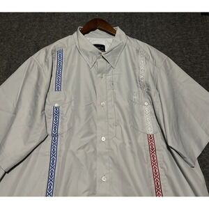 Texas standard guayabera lightweight embroidery size 3XL vented fishing outdoor
